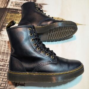 Dr. Martens Doc's Zavala Lace Up Combat Boots Classic Black Women Size 7 No Box